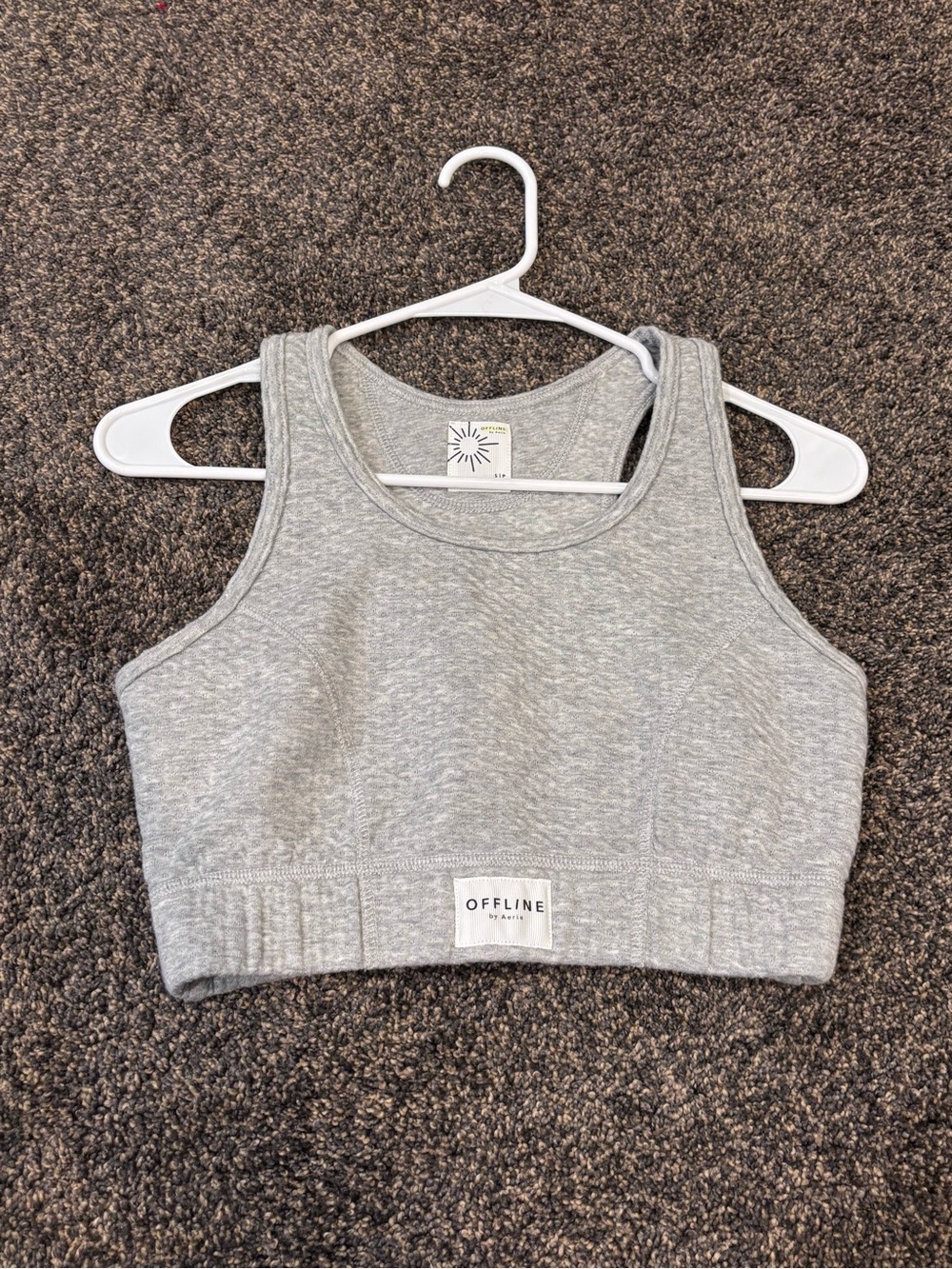 OFFLINE by Aerie Gray Crop Tank Top (1 DAY LEFT!)